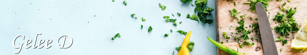 Recettes de Gelee D