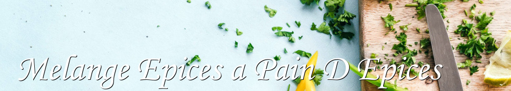 Recettes de Melange Epices a Pain D Epices