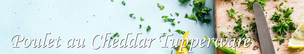 Recettes de Poulet au Cheddar Tupperware
