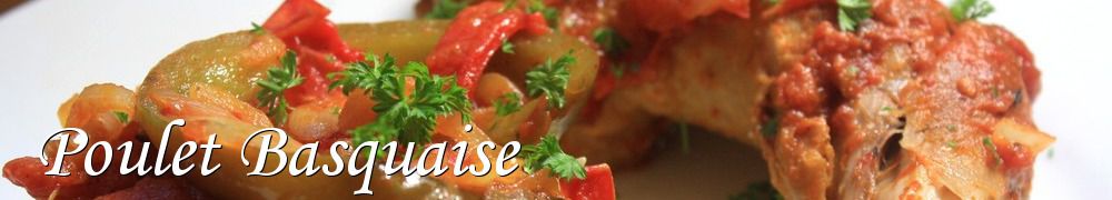 Recettes de Poulet Basquaise