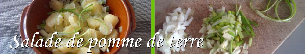 Recettes de Salade de pomme de terre