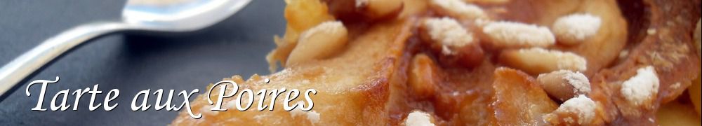 Recettes de Tarte aux Poires